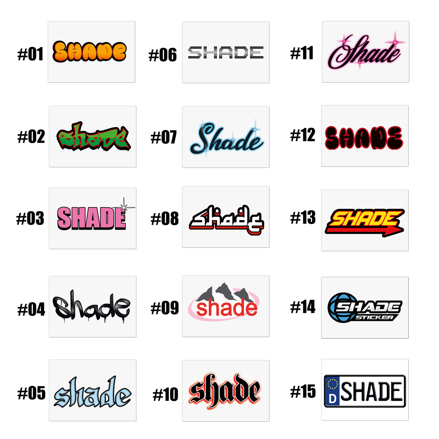 Sticker mit Wunschtext