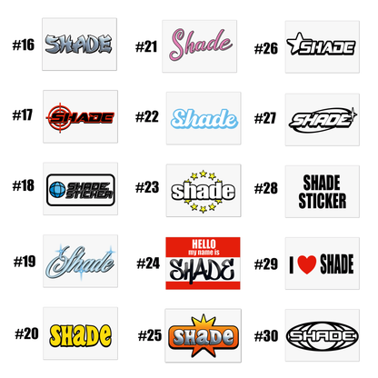 Sticker mit Wunschtext