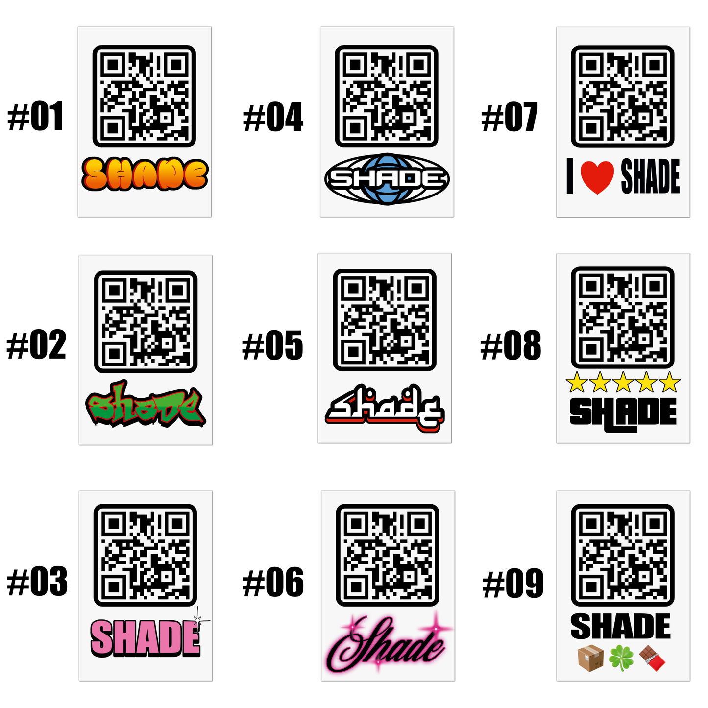 Sticker mit QR-Code