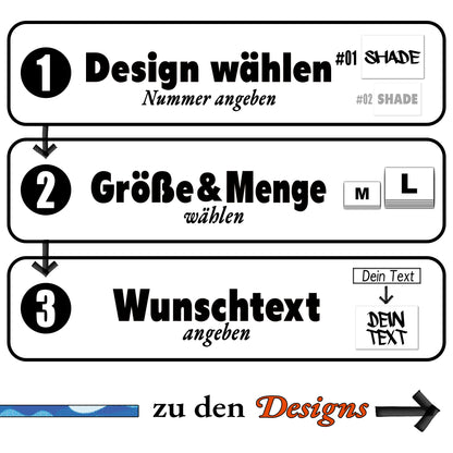 Sticker mit Wunschtext