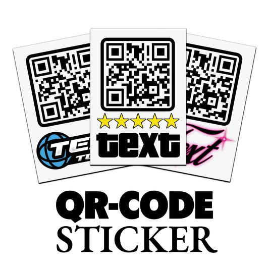 QR-Code Sticker mit individuellem Design für Instagram und Social Media