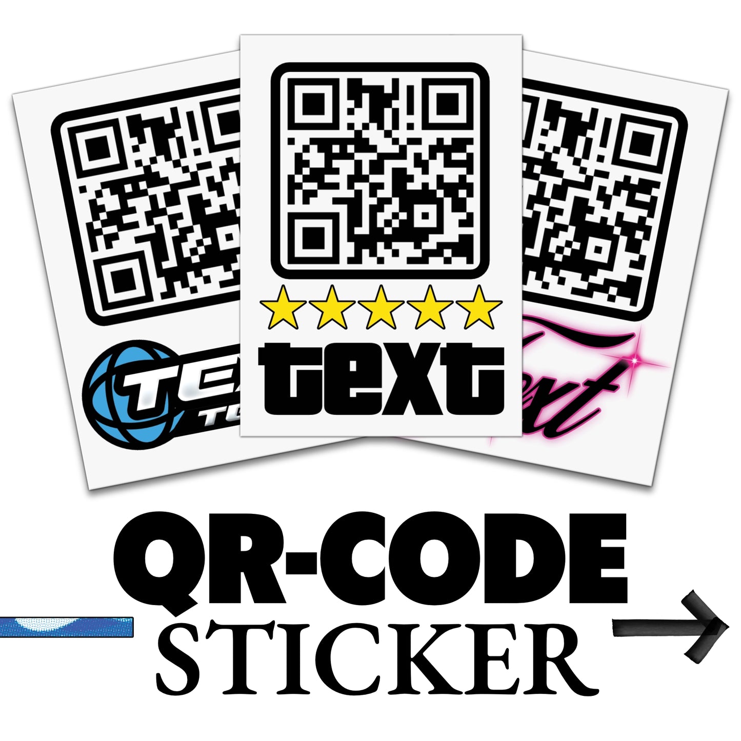 Sticker mit QR-Code