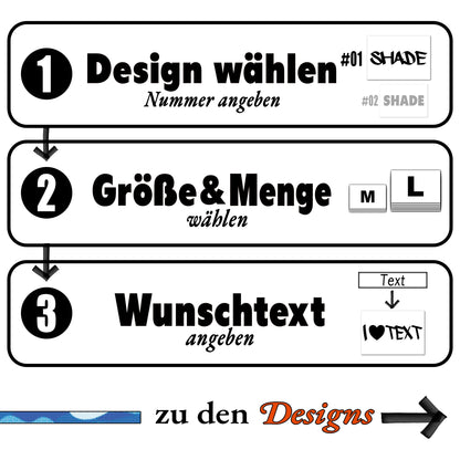 LOVE STICKER mit Wunschtext