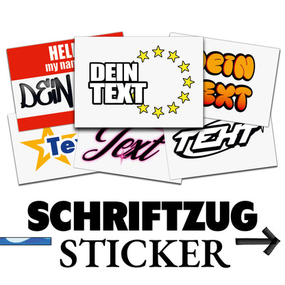 Sticker mit Wunschtext